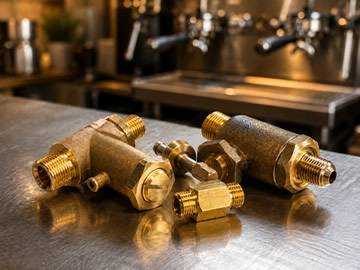 válvulas de máquinas de café