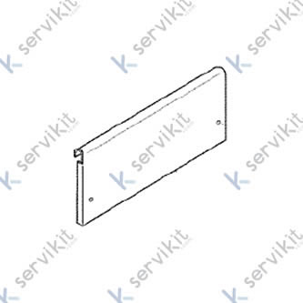 Panel frontal para lavado