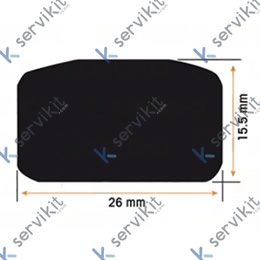 Burlete marmita 26x15.5mm universal (1 metro)