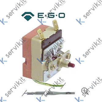 Termostato de seguridad temp. desconexión 329°C 1 polos 16A sonda ø 3,03mm sonda L 160mm