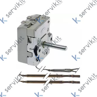 termóstato T máx 328°C margen de trabajo °C 1 polos 1NO 16A sonda ø 3mm sonda L 98mm