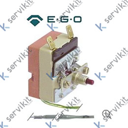 Termostato de seguridad temp. desconexión 329°C 1 polos 16A sonda ø 3,03mm sonda L 160mm