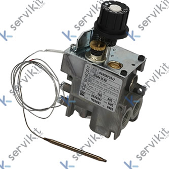 Termostato de gas tipo serie 630 Eurosit T máx 340°C 100-340°C entrada gas 3/8"