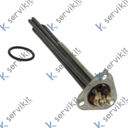 Resistencia 7600W 400V montaje ø 47,5mm espirales 3 L 330mm An 40mm H 35mm