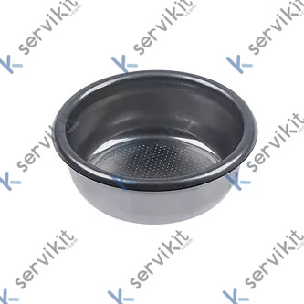 filtro de café ø 70mm montaje ø 60mm H 24,5mm tazas 2 cantidad de café 14g