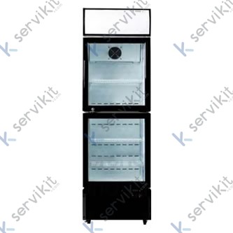 armario expositor refrigerado 535x520x1772mm