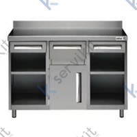 mueble para cafetera 1500x600x1045mm con agujero