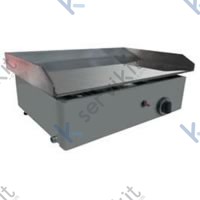 plancha de gas cromo duro 1 zona 600x430mm