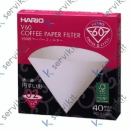 Filtro Papel 1-4 Tazas Blanco V60 (40u)