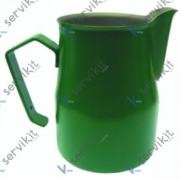 Jarra Leche Profesional Verde Inox 0.35L