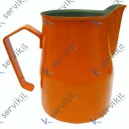 Jarra Leche Profesional Naranja Inox 0.50L