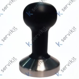 Tamper Aluminio Negro Base Plana Inox Ø58mm