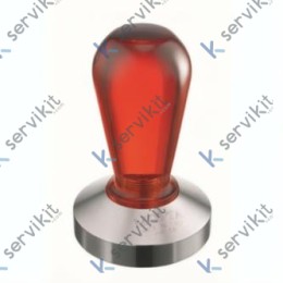 Tamper Rainbow Rojo Base Plana Ø58mm