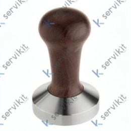 Tamper Madera Marrón Base Plana Ø49mm