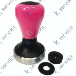 Tamper Ø58mm Neon Pink Con Base Plana