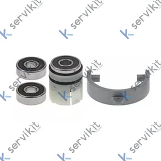 cojinete Equipo para triturador portátil alojamiento del eje 9mm D1 ø 24mm L1 24mm