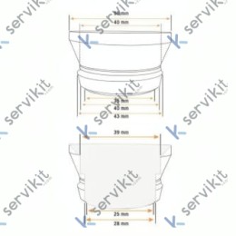 Junta Posterior Granizadora MTGL/GLS