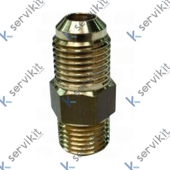 Racor 1/4x1/4 macho-macho abocardado