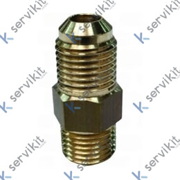 Racor 1/4x1/4 macho-macho abocardado