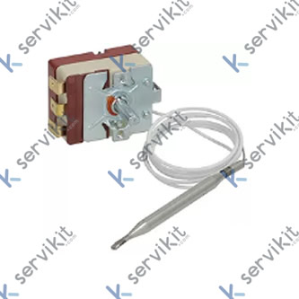 Termóstato T máx 110°C margen de trabajo 30-110°C 1 polos 1CO 16A sonda ø 6mm sonda L 91mm