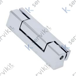 Bisagra vertical L=100mm cromo Zamak