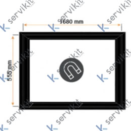 Burlete magnético enc=555x1680mm gris