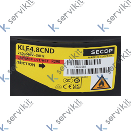 Compresor klf4.8cnd r290 220/240v 50hz 1/4cv