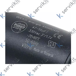 condesador de arranque µF 330V 50/60Hz ciclo de trabajo 3s ø 46mm L 99mm plástico