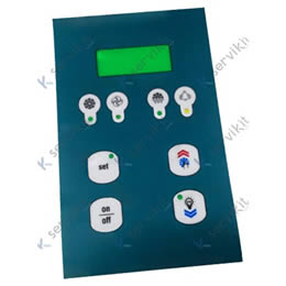 Panel de mandos adhesivo 90x145mm fa