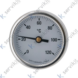 Termómetro bimetálico 1-2 Ø100mm 0+120°c