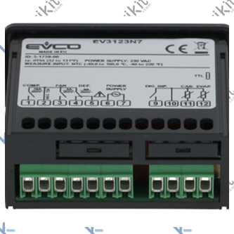 controlador electrónico CONTROLADOR EVCO EV3123N7