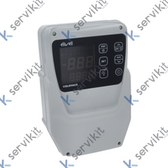 controlador electrónico ELIWELL tipo EWRC 500 NT 2HP medida de montaje 213x318mm