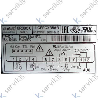 Termostato digital 2 relés 230v 50/60hz