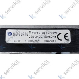 Ventilador para nevera motor multianclaje 10W 230V