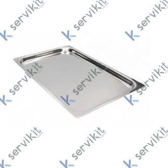 Bandeja Honda Horno 530x325x20mm Gn 1/1 Inox