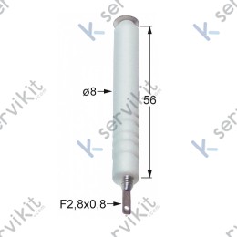 Bujía encendido Ø8x56mm faston h cocina industrial Lotus