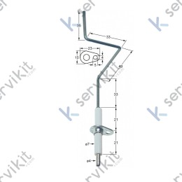 Bujía encendido piezoeléctrica sarten basculante Ambach