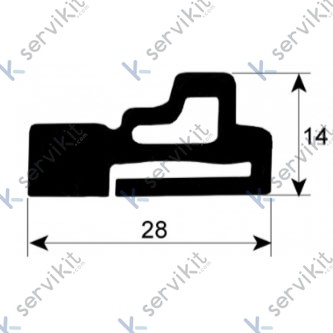 Burlete carro porta bandejas hmg202x horno Lainox