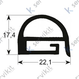 Burlete puerta horno 695x645mm hmm-hcg 10/11