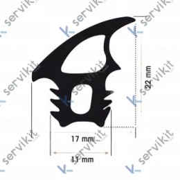 Burlete Puerta Horno 610x450mm