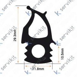 Burlete Silicona Puerta Horno 1470x480mm