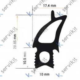 Burlete Puerta Horno 465x520mm