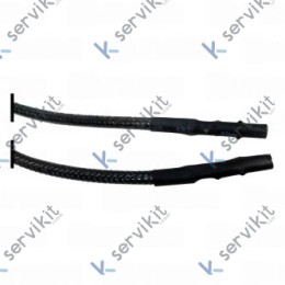 Cable Encendido Bujía 1.5m Faston Ø2.4x2.4mm