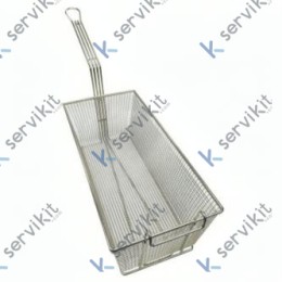 Cesta Freidora 215x435x155mm Hierro Cromado