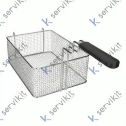 Cesta Freidora 230x310x120mm Hierro Cromado