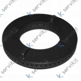 Corona Quemador Ø120mm Esmaltado Negro Raaf