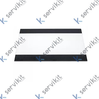 Vidrio de puerta L 485 mm An 415 mm espesor 4 mm pos. de montaje interior para hornos mixtos