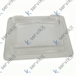 Cristal Portalámpara 80x65mm Montaje 52x67mm