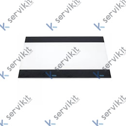 Vidrio de puerta L 485 mm An 415 mm espesor 4 mm pos. de montaje interior para hornos mixtos