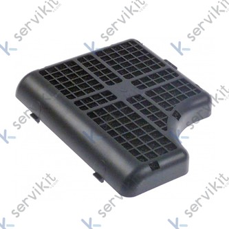 Filtro ventilación 180x140x22mm pvc negro horno Rational